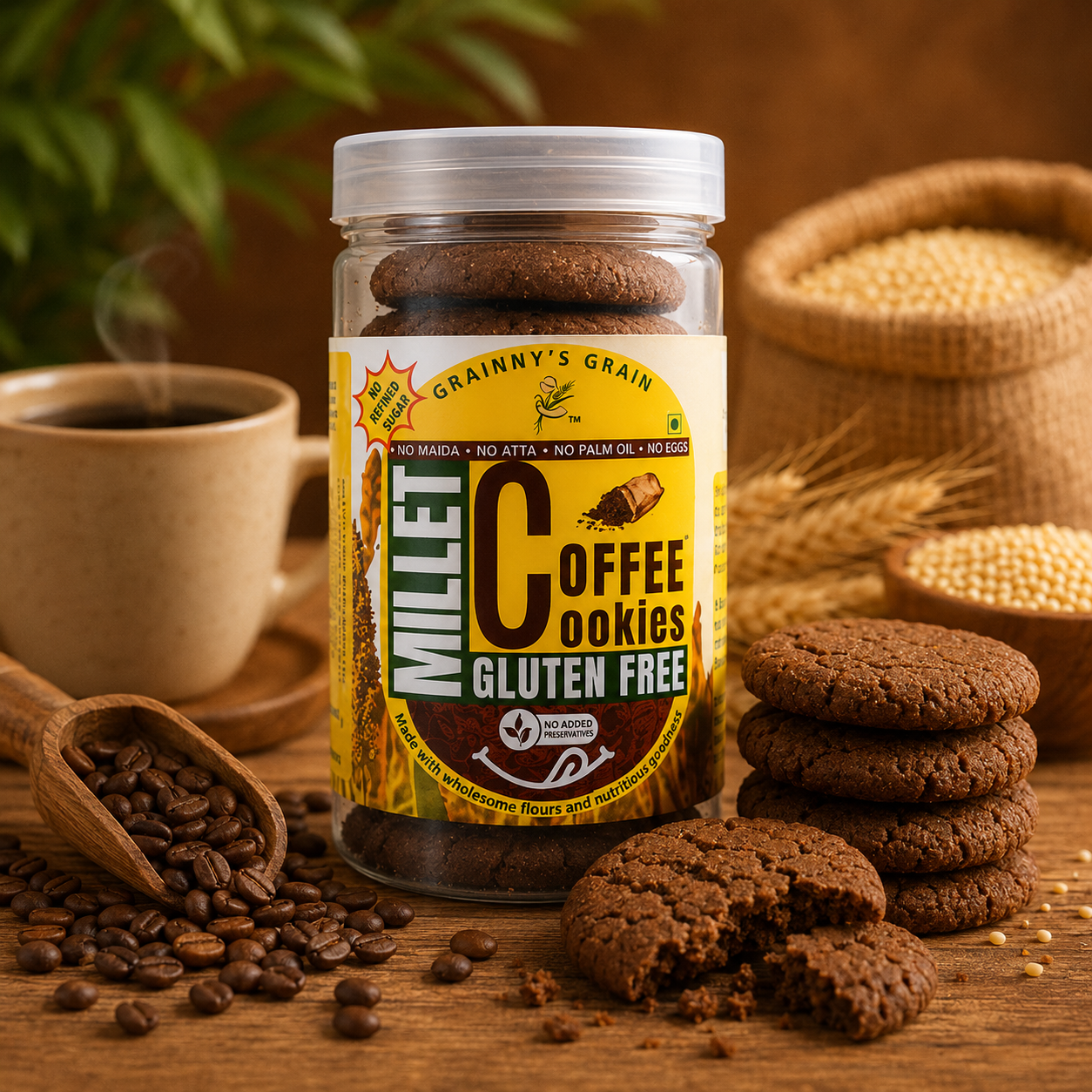 Coffee gluten-free cookies